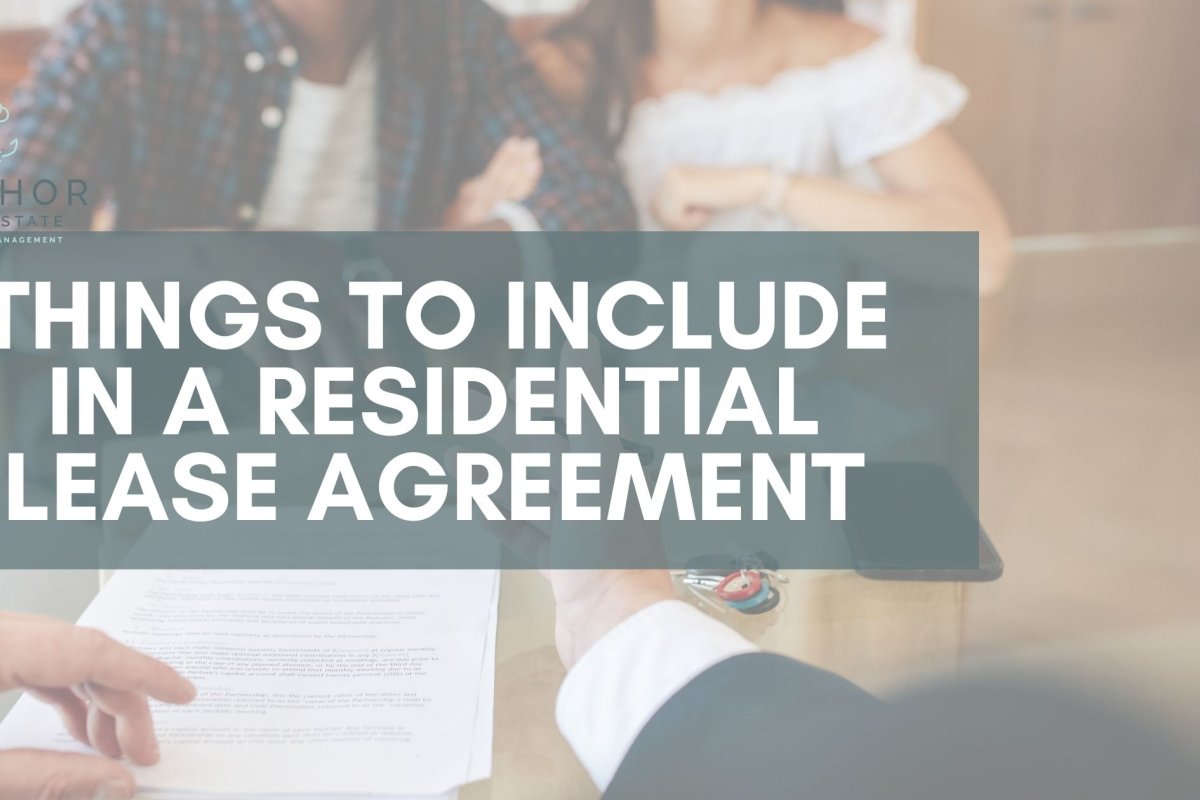 Things to Include in a Residential Lease Agreement